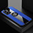 Silikon Hülle Handyhülle Ultra Dünn Schutzhülle Tasche Flexible mit Magnetisch Fingerring Ständer X01L für Oppo A57 5G Blau