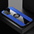 Silikon Hülle Handyhülle Ultra Dünn Schutzhülle Tasche Flexible mit Magnetisch Fingerring Ständer X01L für Oppo F19s Blau