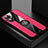 Silikon Hülle Handyhülle Ultra Dünn Schutzhülle Tasche Flexible mit Magnetisch Fingerring Ständer X01L für Oppo F21 Pro 5G Rot
