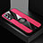 Silikon Hülle Handyhülle Ultra Dünn Schutzhülle Tasche Flexible mit Magnetisch Fingerring Ständer X01L für Oppo K9S 5G Rot