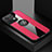 Silikon Hülle Handyhülle Ultra Dünn Schutzhülle Tasche Flexible mit Magnetisch Fingerring Ständer X01L für Oppo Reno8 Pro+ Plus 5G Rot