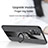 Silikon Hülle Handyhülle Ultra Dünn Schutzhülle Tasche Flexible mit Magnetisch Fingerring Ständer X01L für Realme 8 5G