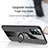 Silikon Hülle Handyhülle Ultra Dünn Schutzhülle Tasche Flexible mit Magnetisch Fingerring Ständer X01L für Samsung Galaxy A52 4G
