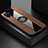 Silikon Hülle Handyhülle Ultra Dünn Schutzhülle Tasche Flexible mit Magnetisch Fingerring Ständer X01L für Samsung Galaxy M12