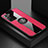 Silikon Hülle Handyhülle Ultra Dünn Schutzhülle Tasche Flexible mit Magnetisch Fingerring Ständer X01L für Samsung Galaxy Note 20 Ultra 5G Rot