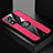 Silikon Hülle Handyhülle Ultra Dünn Schutzhülle Tasche Flexible mit Magnetisch Fingerring Ständer X01L für Vivo X70 5G Rot
