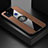 Silikon Hülle Handyhülle Ultra Dünn Schutzhülle Tasche Flexible mit Magnetisch Fingerring Ständer X02L für Samsung Galaxy A21s