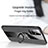 Silikon Hülle Handyhülle Ultra Dünn Schutzhülle Tasche Flexible mit Magnetisch Fingerring Ständer X02L für Samsung Galaxy M31s