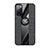 Silikon Hülle Handyhülle Ultra Dünn Schutzhülle Tasche Flexible mit Magnetisch Fingerring Ständer X02L für Samsung Galaxy S20 FE (2022) 5G Schwarz