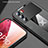 Silikon Hülle Handyhülle Ultra Dünn Schutzhülle Tasche Flexible mit Magnetisch Fingerring Ständer X03L für Oppo K9 Pro 5G