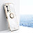 Silikon Hülle Handyhülle Ultra Dünn Schutzhülle Tasche Flexible mit Magnetisch Fingerring Ständer XL1 für Xiaomi Mi 11T 5G Weiß