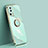Silikon Hülle Handyhülle Ultra Dünn Schutzhülle Tasche Flexible mit Magnetisch Fingerring Ständer XL1 für Xiaomi Mi 13 Lite 5G Grün