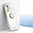 Silikon Hülle Handyhülle Ultra Dünn Schutzhülle Tasche Flexible mit Magnetisch Fingerring Ständer XL1 für Xiaomi Poco X3 GT 5G Weiß