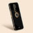 Silikon Hülle Handyhülle Ultra Dünn Schutzhülle Tasche Flexible mit Magnetisch Fingerring Ständer XL1 für Xiaomi Redmi 9 Prime India Schwarz
