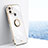 Silikon Hülle Handyhülle Ultra Dünn Schutzhülle Tasche Flexible mit Magnetisch Fingerring Ständer XL1 für Xiaomi Redmi A1 Plus Weiß