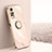 Silikon Hülle Handyhülle Ultra Dünn Schutzhülle Tasche Flexible mit Magnetisch Fingerring Ständer XL1 für Xiaomi Redmi Note 11 4G (2022) Gold
