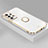 Silikon Hülle Handyhülle Ultra Dünn Schutzhülle Tasche Flexible mit Magnetisch Fingerring Ständer XL2 für Samsung Galaxy A52 4G Weiß