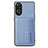 Silikon Hülle Handyhülle Ultra Dünn Schutzhülle Tasche Flexible mit Magnetisch S01D für Oppo Reno8 T 4G Blau