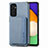 Silikon Hülle Handyhülle Ultra Dünn Schutzhülle Tasche Flexible mit Magnetisch S01D für Samsung Galaxy A04s Blau