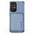 Silikon Hülle Handyhülle Ultra Dünn Schutzhülle Tasche Flexible mit Magnetisch S01D für Samsung Galaxy A33 5G Blau