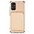 Silikon Hülle Handyhülle Ultra Dünn Schutzhülle Tasche Flexible mit Magnetisch S01D für Samsung Galaxy A51 5G Gold
