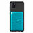 Silikon Hülle Handyhülle Ultra Dünn Schutzhülle Tasche Flexible mit Magnetisch S01D für Samsung Galaxy A81 Cyan
