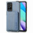 Silikon Hülle Handyhülle Ultra Dünn Schutzhülle Tasche Flexible mit Magnetisch S01D für Xiaomi Redmi Note 11 4G (2021) Blau