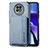 Silikon Hülle Handyhülle Ultra Dünn Schutzhülle Tasche Flexible mit Magnetisch S01D für Xiaomi Redmi Note 9T 5G Blau
