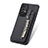 Silikon Hülle Handyhülle Ultra Dünn Schutzhülle Tasche Flexible mit Magnetisch S02D für Samsung Galaxy A53 5G Schwarz