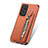 Silikon Hülle Handyhülle Ultra Dünn Schutzhülle Tasche Flexible mit Magnetisch S02D für Samsung Galaxy A72 4G Braun