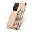 Silikon Hülle Handyhülle Ultra Dünn Schutzhülle Tasche Flexible mit Magnetisch S02D für Samsung Galaxy A72 4G Gold