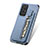 Silikon Hülle Handyhülle Ultra Dünn Schutzhülle Tasche Flexible mit Magnetisch S02D für Samsung Galaxy A72 5G Blau
