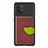 Silikon Hülle Handyhülle Ultra Dünn Schutzhülle Tasche Flexible mit Magnetisch S02D für Samsung Galaxy M80S Braun