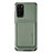 Silikon Hülle Handyhülle Ultra Dünn Schutzhülle Tasche Flexible mit Magnetisch S02D für Samsung Galaxy S20 Plus Grün