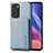 Silikon Hülle Handyhülle Ultra Dünn Schutzhülle Tasche Flexible mit Magnetisch S02D für Xiaomi Mi 11X 5G Blau