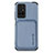Silikon Hülle Handyhülle Ultra Dünn Schutzhülle Tasche Flexible mit Magnetisch S02D für Xiaomi Redmi 10 4G Blau