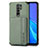 Silikon Hülle Handyhülle Ultra Dünn Schutzhülle Tasche Flexible mit Magnetisch S02D für Xiaomi Redmi 9 Prime India Grün
