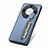 Silikon Hülle Handyhülle Ultra Dünn Schutzhülle Tasche Flexible mit Magnetisch S03D für Huawei Honor X9a 5G Blau