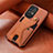 Silikon Hülle Handyhülle Ultra Dünn Schutzhülle Tasche Flexible mit Magnetisch S03D für Samsung Galaxy A73 5G Braun