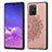 Silikon Hülle Handyhülle Ultra Dünn Schutzhülle Tasche Flexible mit Magnetisch S03D für Samsung Galaxy S10 Lite Rosegold