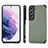 Silikon Hülle Handyhülle Ultra Dünn Schutzhülle Tasche Flexible mit Magnetisch S03D für Samsung Galaxy S22 Plus 5G Grün