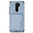 Silikon Hülle Handyhülle Ultra Dünn Schutzhülle Tasche Flexible mit Magnetisch S03D für Xiaomi Redmi 9 Blau