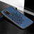 Silikon Hülle Handyhülle Ultra Dünn Schutzhülle Tasche Flexible mit Magnetisch S04D für Samsung Galaxy A02s Blau
