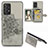 Silikon Hülle Handyhülle Ultra Dünn Schutzhülle Tasche Flexible mit Magnetisch S04D für Samsung Galaxy A52 5G Grau