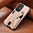 Silikon Hülle Handyhülle Ultra Dünn Schutzhülle Tasche Flexible mit Magnetisch S04D für Samsung Galaxy A53 5G Gold