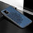 Silikon Hülle Handyhülle Ultra Dünn Schutzhülle Tasche Flexible mit Magnetisch S04D für Samsung Galaxy A71 4G A715 Blau