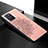 Silikon Hülle Handyhülle Ultra Dünn Schutzhülle Tasche Flexible mit Magnetisch S04D für Samsung Galaxy A91 Rosegold