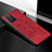 Silikon Hülle Handyhülle Ultra Dünn Schutzhülle Tasche Flexible mit Magnetisch S04D für Samsung Galaxy A91 Rot