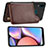 Silikon Hülle Handyhülle Ultra Dünn Schutzhülle Tasche Flexible mit Magnetisch S04D für Samsung Galaxy M01s Braun