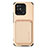 Silikon Hülle Handyhülle Ultra Dünn Schutzhülle Tasche Flexible mit Magnetisch S04D für Xiaomi Redmi 10 India Gold